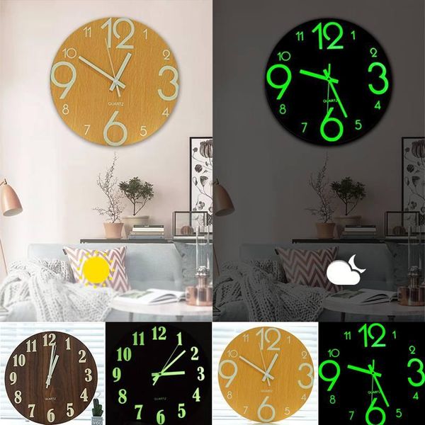 wall clocks luminous clock 12 inch wooden silent non-ticking living room quartz with night lights for indoor home decoration
wall clocks luminous clock 12 inch wooden silent non-ticking living room quartz with night lights for indoor home decoration