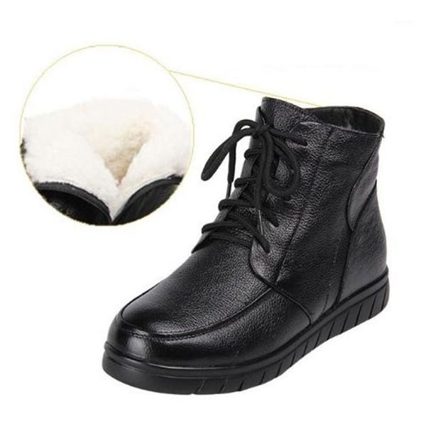 new fashion lace genuine leather shoes women boots 2020 warm winter boots women shoes warm fur one wool snow1, Black
new fashion lace genuine leather shoes women boots 2020 warm winter boots women shoes warm fur one wool snow1, Black