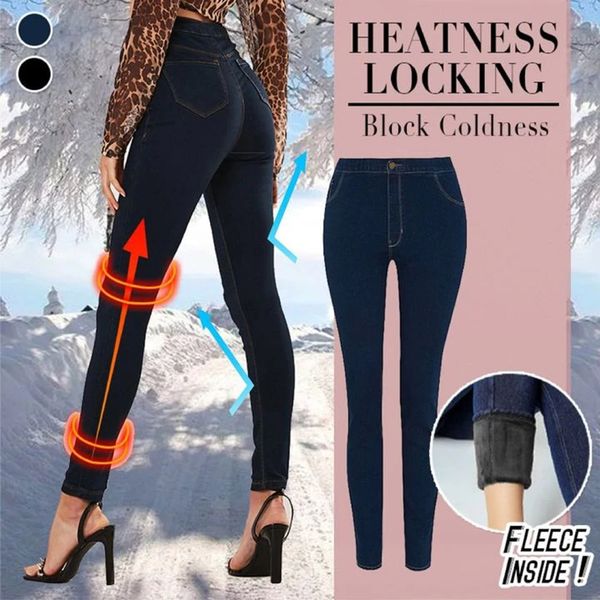 running pants ly thermal fleece denim jeggings high-waisted high stretch women skinny jeans trousers, Black;blue
running pants ly thermal fleece denim jeggings high-waisted high stretch women skinny jeans trousers, Black;blue