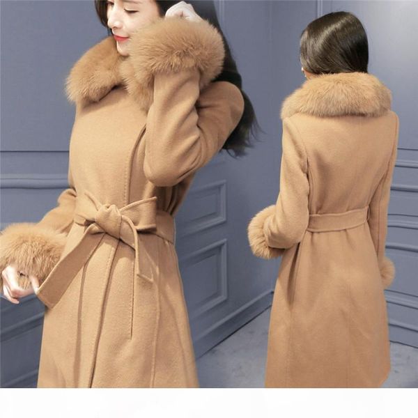 coat female long winter 2019 lapel wool coat trench jacket long sleeve plush warm thick overcoat outwear a50, Black
coat female long winter 2019 lapel wool coat trench jacket long sleeve plush warm thick overcoat outwear a50, Black