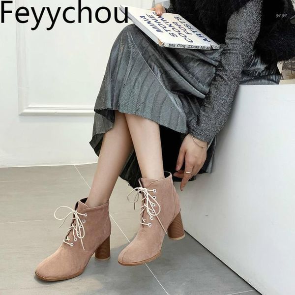 women's boots autumn winter high heel warm round toe ankle pu thick heel cross-tied 2021 new fashion black big size 34-481
women's boots autumn winter high heel warm round toe ankle pu thick heel cross-tied 2021 new fashion black big size 34-481