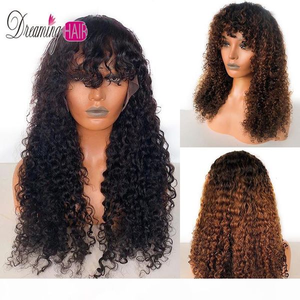 13x6 ombre curly lace front human hair wigs with bangs pre plucked glueless wig with baby hair for black women dreaming hair
13x6 ombre curly lace front human hair wigs with bangs pre plucked glueless wig with baby hair for black women dreaming hair
