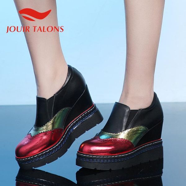 jouir talons 2020 brand design genuine leather boots increased internal round toe platform slip-on summer leisure women shoes, Black
jouir talons 2020 brand design genuine leather boots increased internal round toe platform slip-on summer leisure women shoes, Black