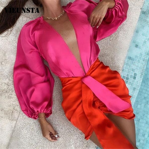 2021 spring hollow out deep v-neck women sets clothes lantern sleeve and mini skirt suit autumn solid satin party dress, Gray
2021 spring hollow out deep v-neck women sets clothes lantern sleeve and mini skirt suit autumn solid satin party dress, Gray