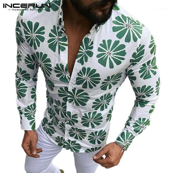 men's casual shirts incerun flower printed shirt men long sleeve fitness vacation lapel fashion breathable mens hawaiian camisa 20211, White;black
men's casual shirts incerun flower printed shirt men long sleeve fitness vacation lapel fashion breathable mens hawaiian camisa 20211, White;black