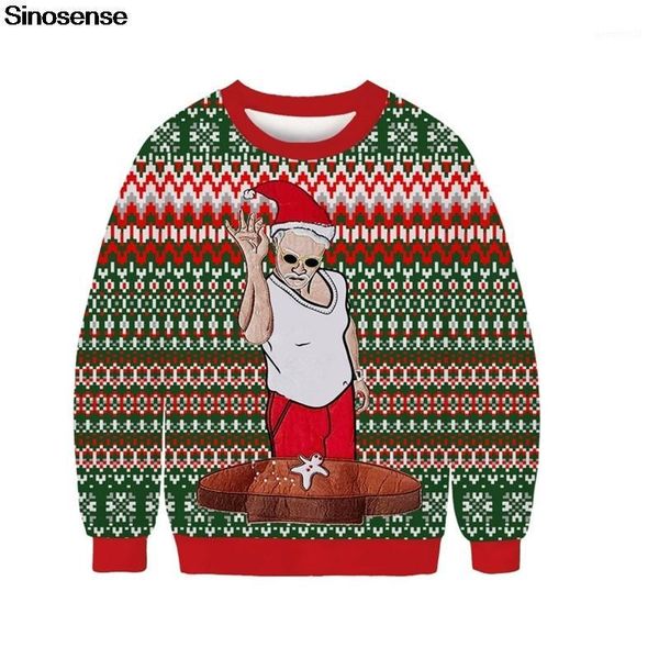 men's sweaters funny santa claus ugly christmas sweater 3d printed autumn winter clothing pullover xmas sweatshirt jumpers1, White;black
men's sweaters funny santa claus ugly christmas sweater 3d printed autumn winter clothing pullover xmas sweatshirt jumpers1, White;black