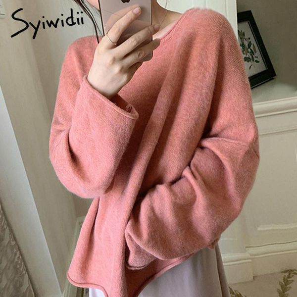 syiwidii sweater women fall 2020 casual o-neck winter clothes long sleeve pink knitted stretch japanese fashion korean new, White;black
syiwidii sweater women fall 2020 casual o-neck winter clothes long sleeve pink knitted stretch japanese fashion korean new, White;black
