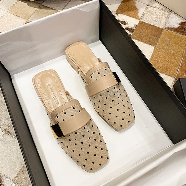 wave a small sweet wind baotou thick with slippers female 2020 summer new joker gauze antiskid sandals women going out x1020, Black
wave a small sweet wind baotou thick with slippers female 2020 summer new joker gauze antiskid sandals women going out x1020, Black