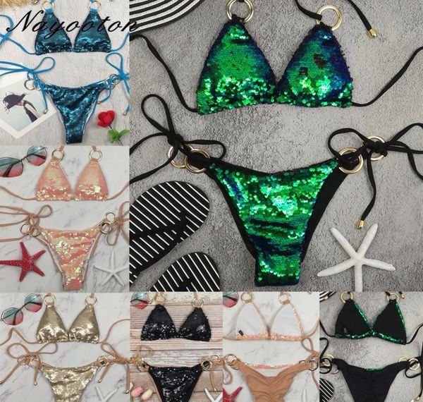 2018 sell bikini set women low waist bathing suit simple sequins beach brazilian swimsuit halter bandage swimwear, White;black
2018 sell bikini set women low waist bathing suit simple sequins beach brazilian swimsuit halter bandage swimwear, White;black