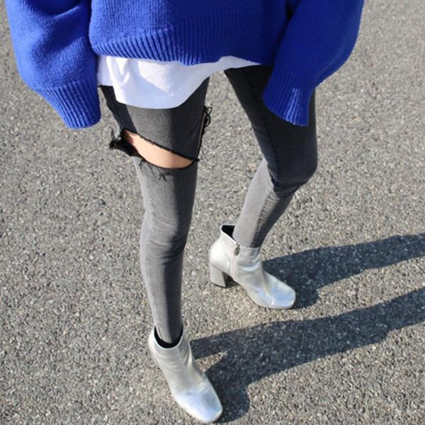 2021 autumn fashion new elastic denim pants women jeans with hole skinny legs bleached washed denim trousers dark grey wholesale, Blue
2021 autumn fashion new elastic denim pants women jeans with hole skinny legs bleached washed denim trousers dark grey wholesale, Blue