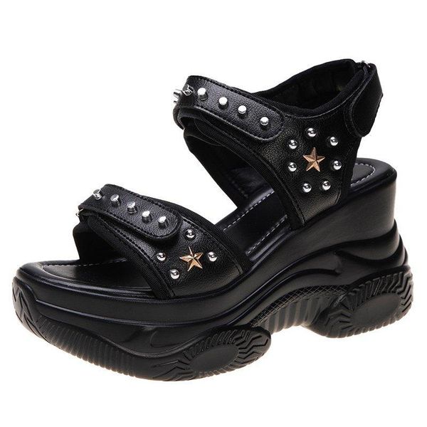 women platform sandals fashion chunky shoes woman rivet designers brand 8cm high wedge sandal beach hook loop casual shoes black
women platform sandals fashion chunky shoes woman rivet designers brand 8cm high wedge sandal beach hook loop casual shoes black