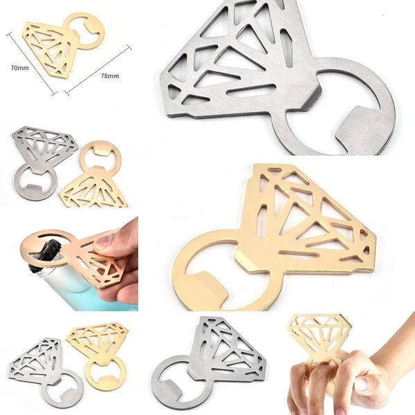 beer shape the diamond stainless bottle steel hollow out ring opener creative kitchen tools epacket free
beer shape the diamond stainless bottle steel hollow out ring opener creative kitchen tools epacket free