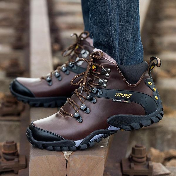 genuine leather trekking shoes men winter keep warm hiking climbing boots man sneakers waterproof hunting fishing boots outdoor
genuine leather trekking shoes men winter keep warm hiking climbing boots man sneakers waterproof hunting fishing boots outdoor
