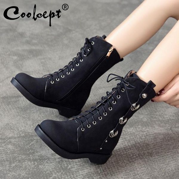 boots coolcept women fashion knight casual outdoor zipper buckle daily club shoes woman winter round toe botas size 34-43, Black
boots coolcept women fashion knight casual outdoor zipper buckle daily club shoes woman winter round toe botas size 34-43, Black