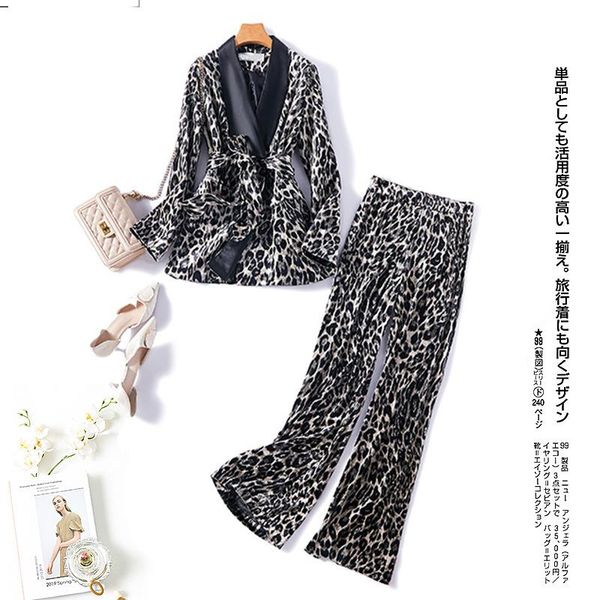 new 2020 spring autumn business women and pant office lady suits 2 piece suit set long-sleeved velvet leopard blazer, White
new 2020 spring autumn business women and pant office lady suits 2 piece suit set long-sleeved velvet leopard blazer, White