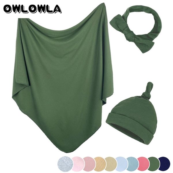 newborn baby girl boy swaddle wrap blanket sleeping bag+headband +hat outfits set cotton sleeping blanket for baby y201009
newborn baby girl boy swaddle wrap blanket sleeping bag+headband +hat outfits set cotton sleeping blanket for baby y201009