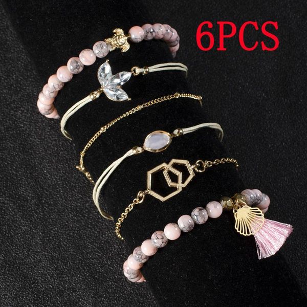 charm bracelets simple geometric chain euramerican style lady fashion sweet metal bracelet multi-layer round 6 piece set pink, Golden;silver
charm bracelets simple geometric chain euramerican style lady fashion sweet metal bracelet multi-layer round 6 piece set pink, Golden;silver