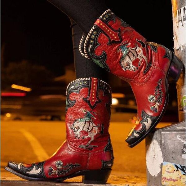 boots women mid-calf mid heels shoes woman booties vintage pu leather embroidery shoe chaussures femme zapatos mujer sapatonh131, Black
boots women mid-calf mid heels shoes woman booties vintage pu leather embroidery shoe chaussures femme zapatos mujer sapatonh131, Black