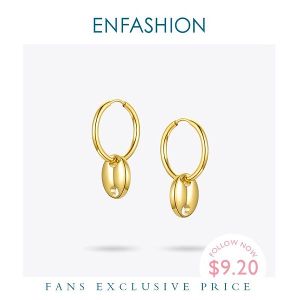 hoop & huggie enfashion punk coffee beans earrings for women stainless steel gold color earings hoops fashion jewelry kolczyki 2021 e1167, Golden;silver
hoop & huggie enfashion punk coffee beans earrings for women stainless steel gold color earings hoops fashion jewelry kolczyki 2021 e1167, Golden;silver