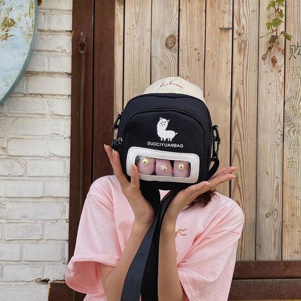 women messenger bags handbags alpaca doll new cartoon transparent female casual cute shoulder bags mini crossbody for girls
women messenger bags handbags alpaca doll new cartoon transparent female casual cute shoulder bags mini crossbody for girls