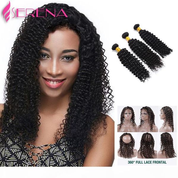 360 lace frontal with bundle peruvian 360 lace frontal closure with bundles 360 curly virgin hair deep wave with frontal closure, Black;brown
360 lace frontal with bundle peruvian 360 lace frontal closure with bundles 360 curly virgin hair deep wave with frontal closure, Black;brown