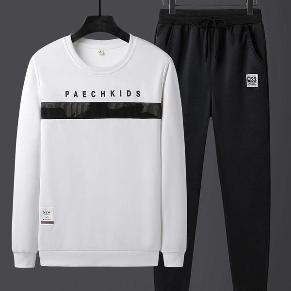 2020 autumn new pulloversweater pullover sweater set men's large size pullover round neck long sleeve sports two-piece set bkfuz, Black
2020 autumn new pulloversweater pullover sweater set men's large size pullover round neck long sleeve sports two-piece set bkfuz, Black
