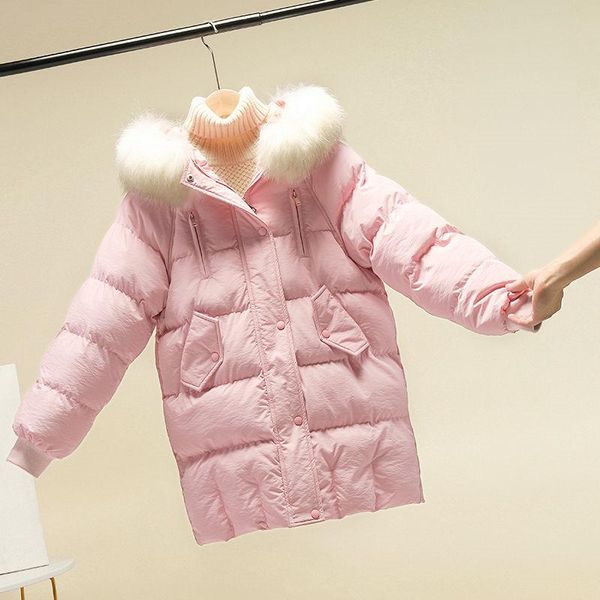 women's down & parkas 2021 winter jacket women parka big fur hooded thick cotton female warm loose coat casual outwear p1016, Black
women's down & parkas 2021 winter jacket women parka big fur hooded thick cotton female warm loose coat casual outwear p1016, Black