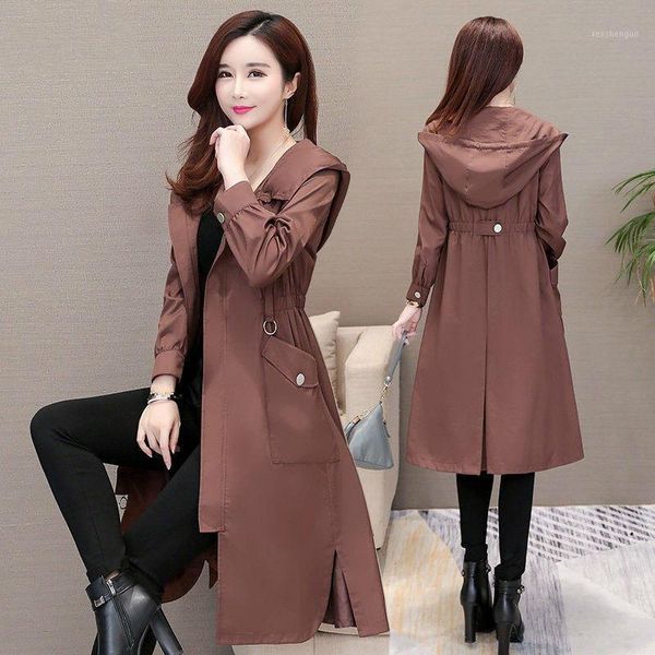 2020 spring autumn classic long trench coat women casual thin windbreaker female overcoat pullover coat1, Tan;black
2020 spring autumn classic long trench coat women casual thin windbreaker female overcoat pullover coat1, Tan;black