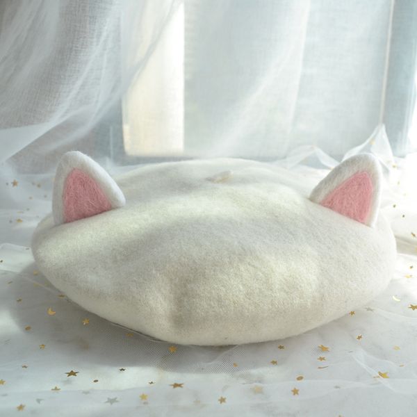 manual wool felt the cat ear berets express meow star people parent - child buds hat 201026, Blue;gray
manual wool felt the cat ear berets express meow star people parent - child buds hat 201026, Blue;gray