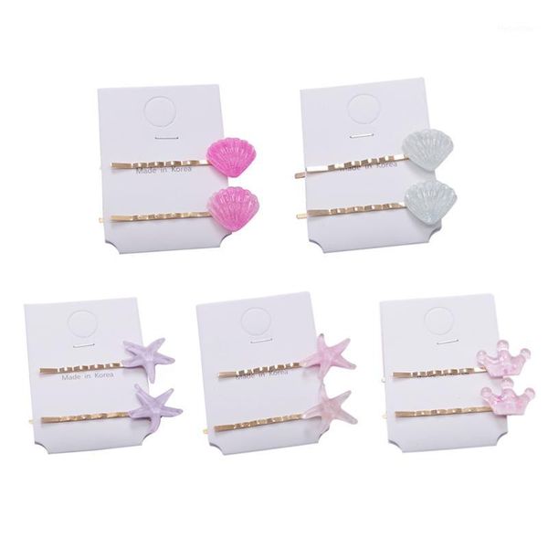 hair accessories 2pcs/set girls fashion women metal clips cute shell starfish pin clip leopard crown headwear korean 20211, Slivery;white
hair accessories 2pcs/set girls fashion women metal clips cute shell starfish pin clip leopard crown headwear korean 20211, Slivery;white