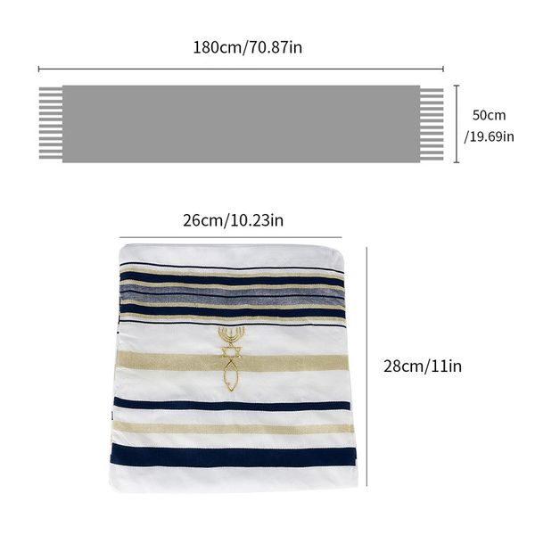 messianic je tallit israel prayer shawl scarf with talis bag for men women 180*50cm 201021, Blue;gray
messianic je tallit israel prayer shawl scarf with talis bag for men women 180*50cm 201021, Blue;gray