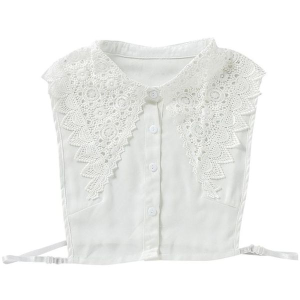 korean women hollow floral lace fake collar detachable buttons large pointed lapel half shirt blouse dress decorative a jlloae, Blue;red
korean women hollow floral lace fake collar detachable buttons large pointed lapel half shirt blouse dress decorative a jlloae, Blue;red
