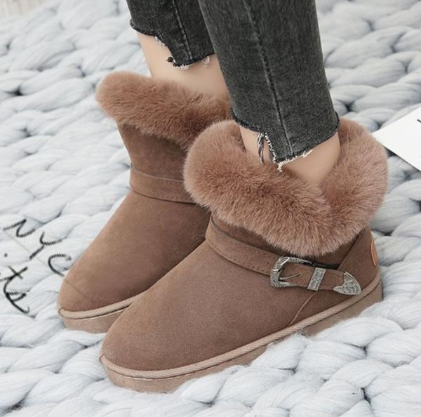 snow boots woman winter women ankle boot korean fashion non-slip flat booties keep warm ladies shoes, Black
snow boots woman winter women ankle boot korean fashion non-slip flat booties keep warm ladies shoes, Black