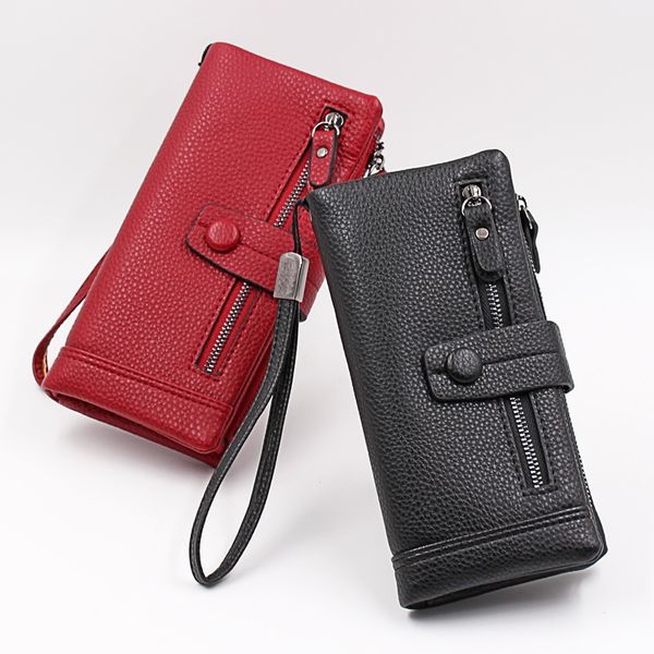 long zipper, buckle face, vertical square wallet, large capacity handbags, Red;black
long zipper, buckle face, vertical square wallet, large capacity handbags, Red;black