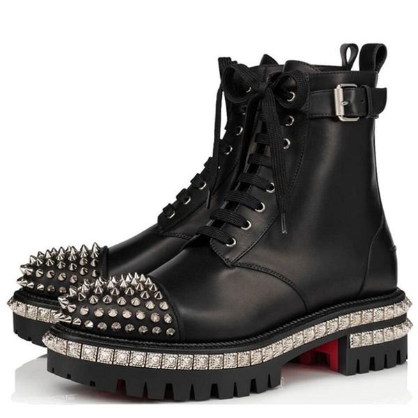 elegant winter luxury studs red bottom ankle boots lady booty high heels spikes knight booties party women girls black leather martin boots
elegant winter luxury studs red bottom ankle boots lady booty high heels spikes knight booties party women girls black leather martin boots