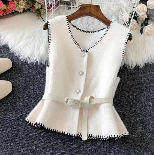 women's vests spring autumn small fragrance wind v-neck slim vest women fashion spell color single-breasted waistcoat jacket s505, Black;white
women's vests spring autumn small fragrance wind v-neck slim vest women fashion spell color single-breasted waistcoat jacket s505, Black;white