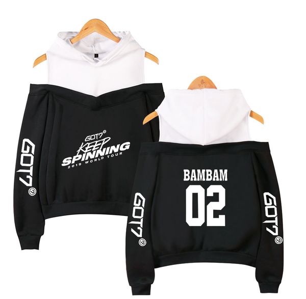 2d got7 2019 world tour 2019 k-pops printing women summer fashion hooded off-shoulder hoodies sweatshirt women clothes plus 1014, Black
2d got7 2019 world tour 2019 k-pops printing women summer fashion hooded off-shoulder hoodies sweatshirt women clothes plus 1014, Black