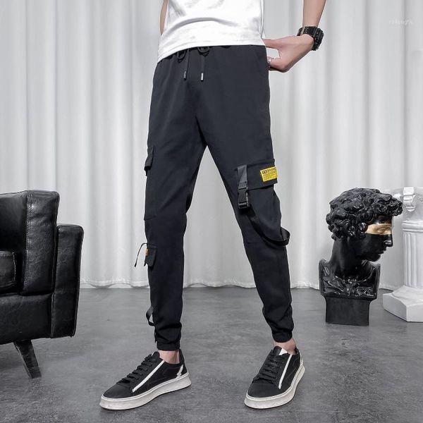 2020 summer cargo pants men fashion side pockets slim fit joggers men trousers all match ankle length casual harem pants 341, Black
2020 summer cargo pants men fashion side pockets slim fit joggers men trousers all match ankle length casual harem pants 341, Black