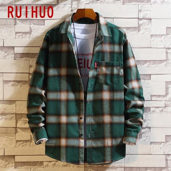 ruihuo 2020 new spring casual plaid shirt men slim fit cotton male long sleeve shirts men fashion brand social clothing -5xl, White;black
ruihuo 2020 new spring casual plaid shirt men slim fit cotton male long sleeve shirts men fashion brand social clothing -5xl, White;black