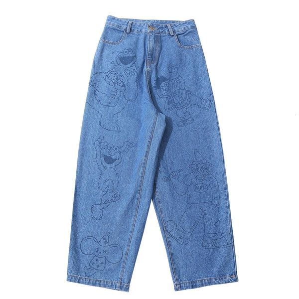 bf harajuku fashion new design women jeans full length zipper cartoon bears straight pants femme denim trouser high quality, Blue
bf harajuku fashion new design women jeans full length zipper cartoon bears straight pants femme denim trouser high quality, Blue