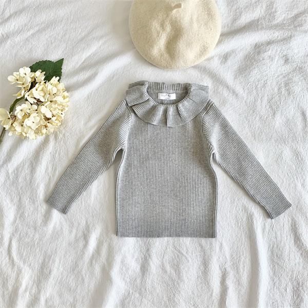 2021 new spring girl sweater lotus leaf collar waffee long sleeve fashion knitted cotton pullover children clothes e1771, Blue 
2021 new spring girl sweater lotus leaf collar waffee long sleeve fashion knitted cotton pullover children clothes e1771, Blue