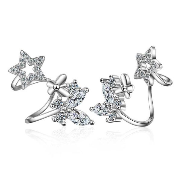 hoop & huggie lady stylish star shape bright rose gold color unique silver earrings women wedding anniversary earring butterfly zircon, Golden;silver
hoop & huggie lady stylish star shape bright rose gold color unique silver earrings women wedding anniversary earring butterfly zircon, Golden;silver