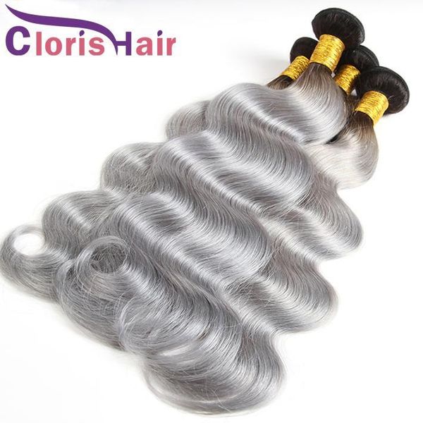 highlight 1b grey peruvian virgin body wave ombre hair bundles two tone gray colored human hair extensions wavy ombre weaves, Black
highlight 1b grey peruvian virgin body wave ombre hair bundles two tone gray colored human hair extensions wavy ombre weaves, Black