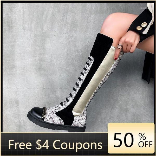 boots fashion high women knee-high lace up shoes woman flat heel winter snake motocycle female botas mujer1, Black
boots fashion high women knee-high lace up shoes woman flat heel winter snake motocycle female botas mujer1, Black