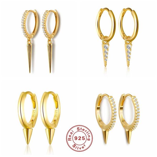 hoop & huggie aide 925 sterling silver earrings for women small gothic girl cartilage ear bone earring punk spike zircon aretes, Golden;silver
hoop & huggie aide 925 sterling silver earrings for women small gothic girl cartilage ear bone earring punk spike zircon aretes, Golden;silver