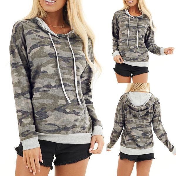 2020 hoodie women autumn and winter fashion camouflage printing long sleeves pullover blouses, Black
2020 hoodie women autumn and winter fashion camouflage printing long sleeves pullover blouses, Black