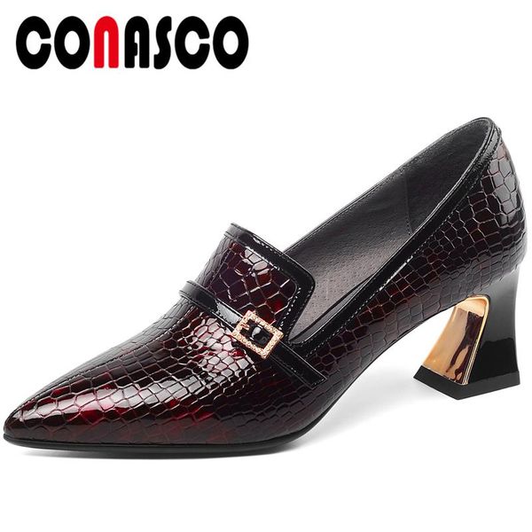 conasco fashion casual spring summer woman cow patent leather pumps rhinestone metal buckle thick high heels slip-on shoes woman, Black
conasco fashion casual spring summer woman cow patent leather pumps rhinestone metal buckle thick high heels slip-on shoes woman, Black