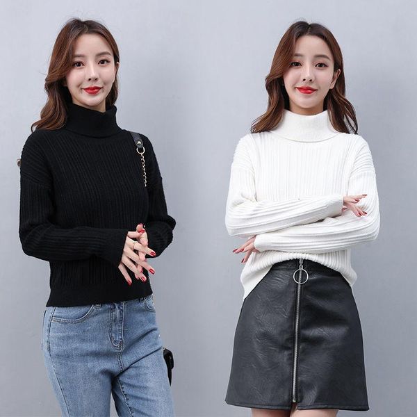 women's sweaters winter knitted jumper turtleneck pullovers casual women solid color long sleeve sweater korean blue, White;black
women's sweaters winter knitted jumper turtleneck pullovers casual women solid color long sleeve sweater korean blue, White;black