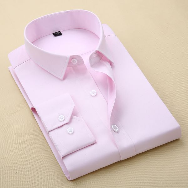 solid men dress shirts long sleeve usuality slim fit no chest pocket business formal shirts mens spring fall quality white blue 201124, White;black
solid men dress shirts long sleeve usuality slim fit no chest pocket business formal shirts mens spring fall quality white blue 201124, White;black