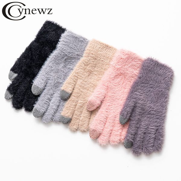 2020 new women knitted soft rabbit wool keep warm mittens ladies thick plush autumn driving female gloves, Blue;gray
2020 new women knitted soft rabbit wool keep warm mittens ladies thick plush autumn driving female gloves, Blue;gray